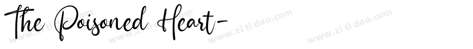 The Poisoned Heart字体转换